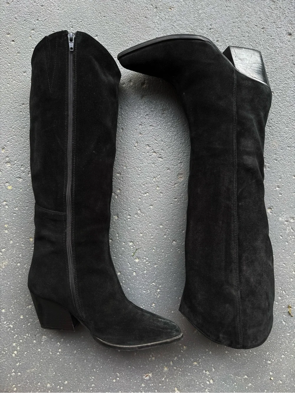 Genuine Leather Seychelles Begging You Black Suede Sz 6.5